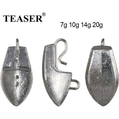 TEASER Universal Weight 7g 10g 14g 20g Match Crank Hook Jig Head Quick Connect Carp Fish Accessories For Bass Fishing Saltwater