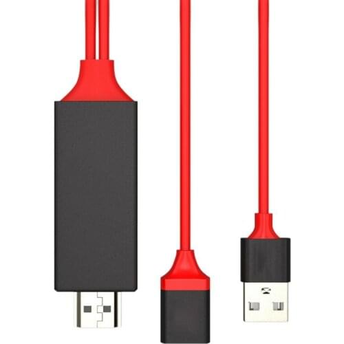 HDMI-compatible Mirroring Cable High Speed Universal USB-C Cable HDMI-compatible for Devices Computer Phone To TV HDTV Adapter