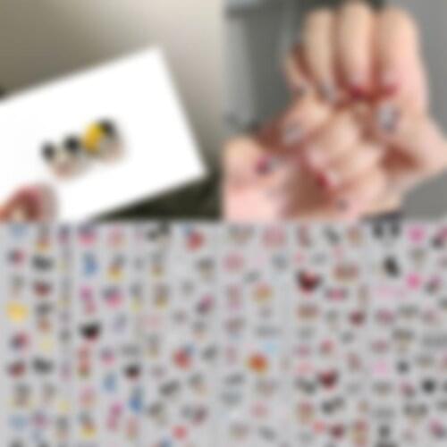 1PCS Cartoon Anime Mouse Nail Stickers Sliders For False Nail Tips Art Nail Decoration Repair Decal Manicure Design Decorations