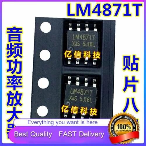 10Pcs/Lot New Original LM4871 XPT4871 LM4871T AUDIO Amplifier Chip IC PATCH 8 FEET