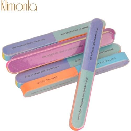 3Pcs/Set Mix Style Seven-Side Polishing Strips Nail File Sponge Gel Polish Sanding Block Buffing Beauty Nail Tools Accessories
