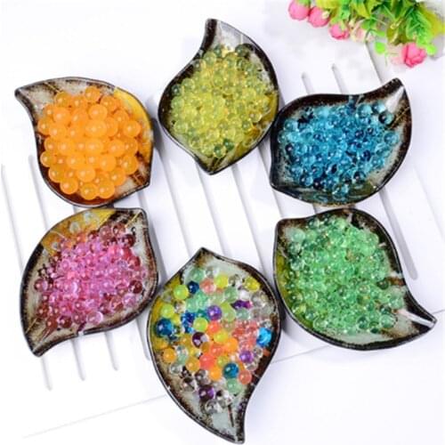 500 pcs/bag Crystal earth beads gel ball polymer hydrogel crystal puree magic jelly wedding home party decoration Potting soil