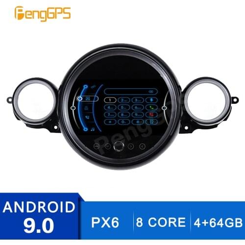 9 Inch 4+64G 2 Din Stereo Android 9.0 for BMW Mini R56 R60 Cooper 2007-2014 GPS Navigation DVD Player Radio Multimedia 4K Unit