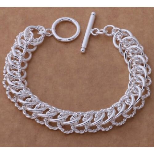 AH211 Wholesale Lucky Silver Color Charm Bracelets For Women Popular Fashion 925 Jewelry Gorgeous TO /eipamzwa Akyajcfa