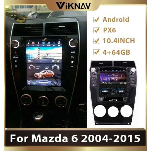 For Mazda 6 2004-2015 Car Radio 2 din Android Multimedia Player GPS Navigation Head Unit Tape Recorder HD Screen Video Player