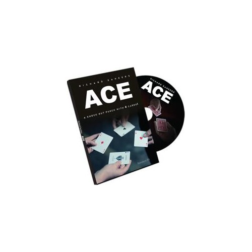 Free Shipping ACE (Cards And DVD) By Richard Sanders - Card Magic Tricks,Close Up Magic,Metalism,Illusion,Props