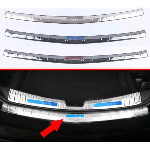 For Cadillac CT5 2019 2020 Stainless steel rear bumper protection window sill outside trunks decorative plate pedal