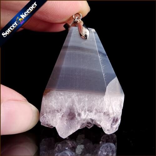 Womens Collares Gem Natural Amethysts Stone Pendant Necklace Quartz Purple Crystal Jewelry Loves Gift For Girlfriend TS290