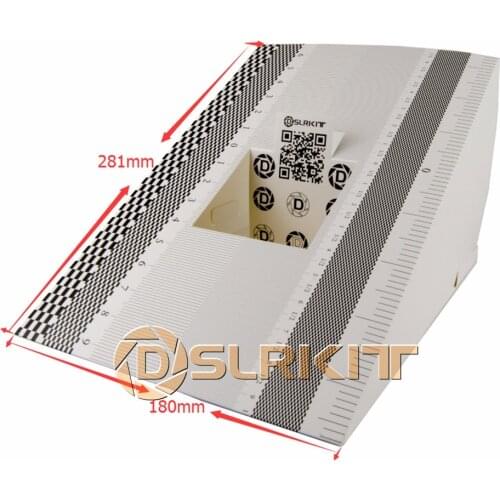 DSLRKIT 2PCS Lens Focus Calibration Alignment AF Micro Adjustment Ruler Folding Card Size:L