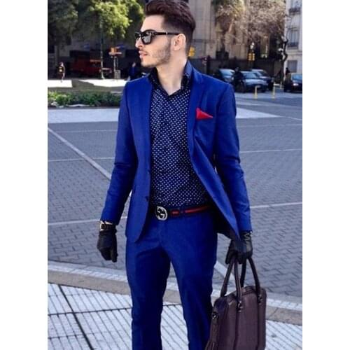 Handsome Groomsmen Notch Lapel Groom Tuxedos Mens Wedding Dress Man Jacket Blazer Prom Dinner (Jacket+Pants+Tie) K194
