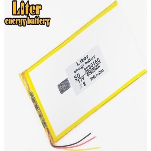 3 line 3.7V,6000mAH,[3280150] PLIB ( polymer lithium ion battery ) Li-ion battery for tablet pc,GPS,mp3,mp4,cell phone,speaker