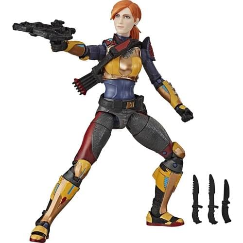 Original Hasbro 6-Inch G.I. Joe Classified Series Scarlett Action Figure PVC Model Doll Decoration Toy Childrens Birthday Gift