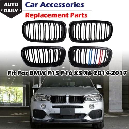 Car Front Hood Car Front Bumper Kidney Grille Grill Fit For BMW F15 F16 X5 X6 2014-2017 Modified Part Car Accessories