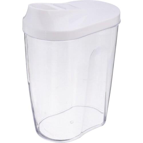 Home Storage PP Box Clear Sealing Container Tank With Pour Lids Dry Fruit Nut Snacks Cereal Box 0.3-1.5L For Kitchen Food Storag