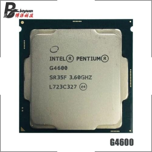 Intel Pentium G4600 3.6 GHz Dual-Core Quad-Thread CPU Processor 3M 51W LGA 1151