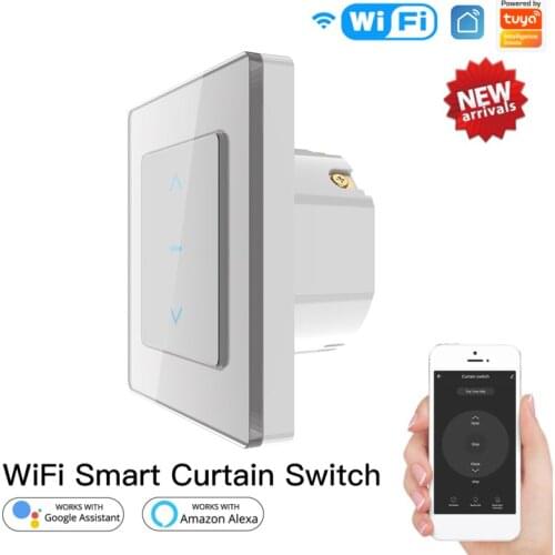 Tuya Smart Life EU WiFi DIY Roller Shutter Curtain Switch For Electric Motorized Blinds With Remote Control Google Home Aelxa