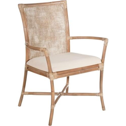 RATAN gray arm chair 52X59X85 CM