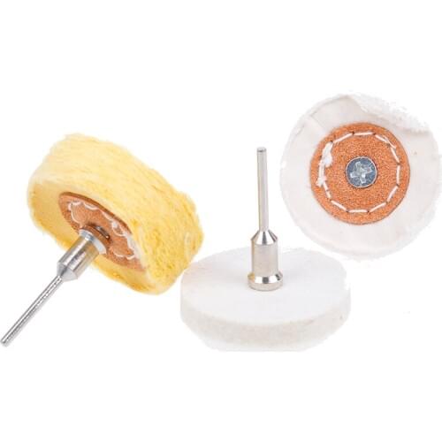 T Style Polish Buffing Wheel Grinding Head Cloth Dremel Wheel Grinder Brush For Rotary Abrasive Tools Dremel Accessories Shank