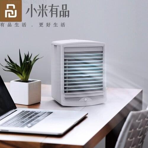 Youpin Smart Air Cooler Fan Air Conditioner Human Body Sensor Desktop Air Cooling Fan Humidifier Purifier For Office Bedroom