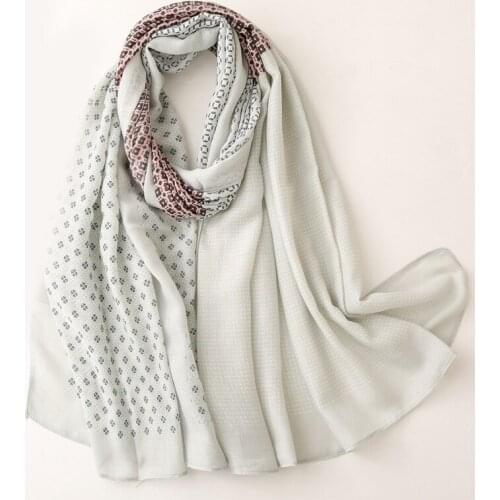 2021 Fashion Cotton Geometry Print Fringe Scarf Shawls Long Soft Women Head Floral Scarves Hijab Wrap Free Shipping