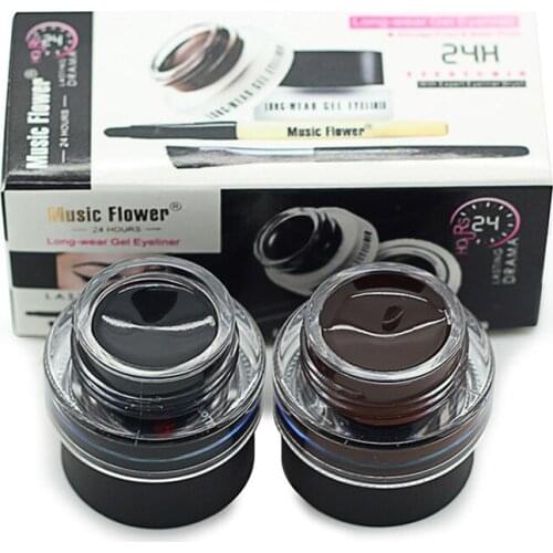 2 Colors Eyebrow Enhancers Long Lasting Waterproof Eyebrow Natural Quick-drying Eyebrow Cream With Eyebrow Brush Cream Set