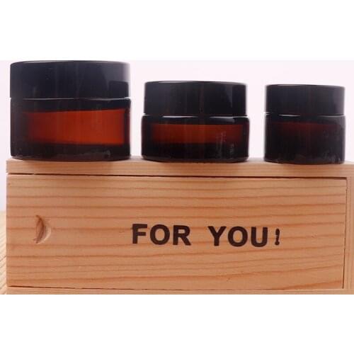 20g30g Cosmetics Jar Box Makeup Cream Bottle Face -cream Bottle Portable Ointment Bottle Brown Glass Empty Bottle