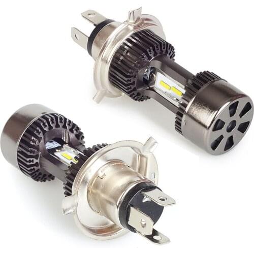 2x Super Bright Hi/Lo Arc Dual Beam Standard Auto Headlamp Car Accessories H4 LED Car Headlight Bulb Plug&play 60w 8000lm