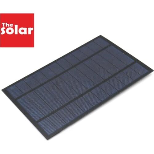 6V 2.5/4.2/7W PET Poly Solar Panel Output USB Solar Cell Outdoor 18650 Battery Charger USB Female Port 6V Charge Regulators