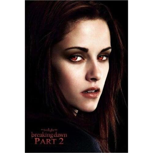 New 5D DIY Full Round Diamond Painting "The Twilight Saga" Movie Poster 3D Embroidery Cross Stitch Mosaic Home Decor Gift YC163