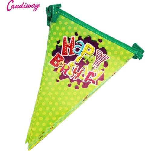 Birthday cartoon paper banner banner decorative childrens Holiday Decorative Items NA046
