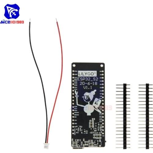 Diymore TTGO ESP32-S2 ESP32-S WIFI Wireless Module CH340C Type-C Interface TF Card Slot Development Board with Wire for Arduino