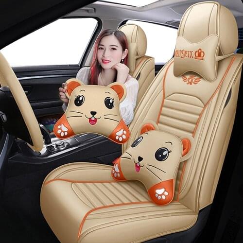 Black Leather Car seat covers For suzuki swift jimny grand vitara sx4 ignis samurai baleno liana accessories