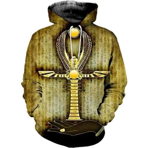 Beautiful Pattern Ankh 3D All Over Printed Men Hoodies/sweatshirts Harajuku Fashion Hooded winter Autumn Long Sleeve streetwear