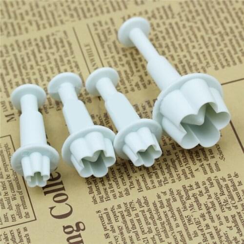 DHL 400PCS Fondant Cake Decorating Set Sugar Craft Plunger Cutter Cookie Biscuit Plum Blossom Sugar Tools Cakes Die Baking mould