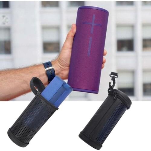 K5DB Travel Hollowed Mesh EVA Case Storage Bag With Strap for logitech Ultimate Ears MEGABOOM 3 Portable Bluetooth Wireless