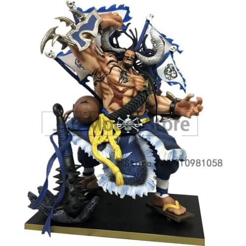 One Piece Figure Anime GK Kaido Of The Beasts Figma 14 Inch Model Desktop Collection Decoration Gift Toys For Children Oversize