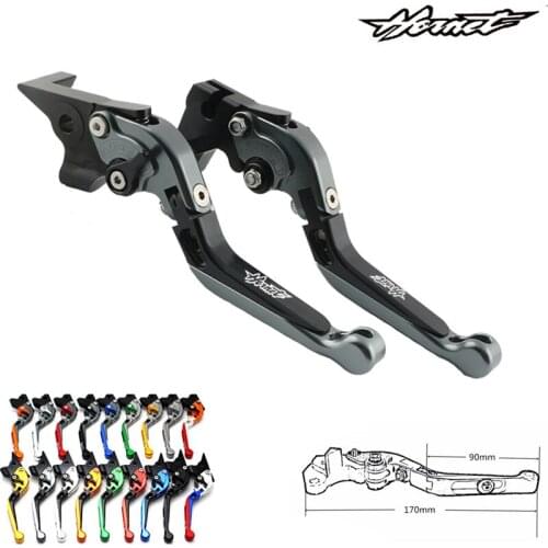 Laser Logo (Hornet)CNC Silver Adjustable Motorcycle Brake Clutch Levers For Honda CB900 CB 900 Hornet 2002-2006 2003 2004 2005