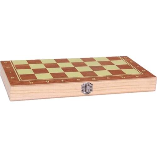 3 In 1 Chess Game Set- Wooden Handmade Checkers Game Backgammon For Home