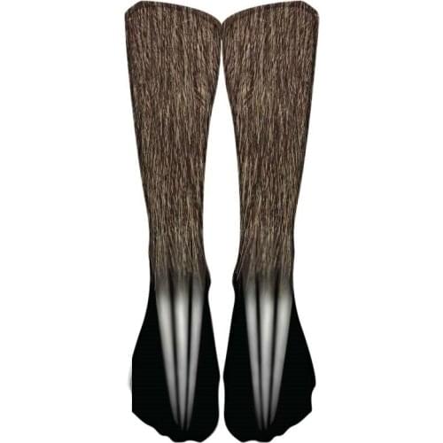 Cotton Adult 3D Animal Leopard Paw Cute Funny Printing Kawaii Casual Elastic Breathable Crew Socks High Ankle