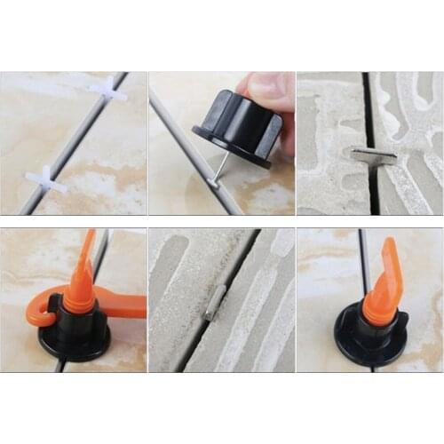 Needles Type PP+Stainless Steel Tile Spacers Tile Leveling System Kit Tile Leveler Spacers Replaceable Steel Needles P15F