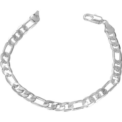 Selling 925 sterling silver jewelry classic three plus one male models Feijia gorge bracelet delicate taste