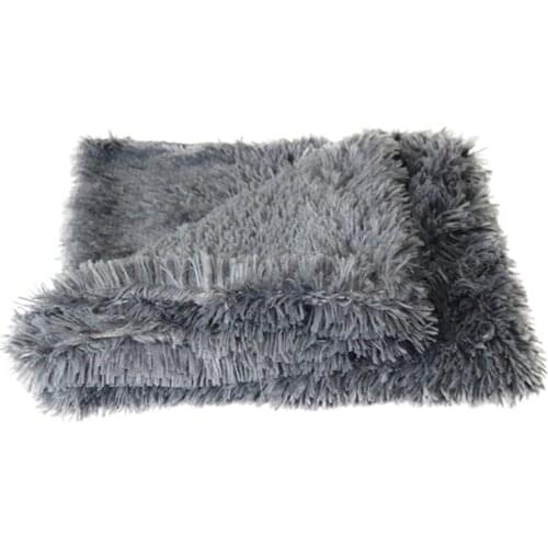 Fluffy Long Plush Pet Blankets Warm Soft Dog Cat Bed Mats Deep Sleeping Soft Thin Covers