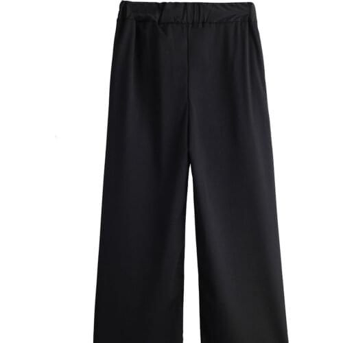 Spring and autumn personality floor dragging pants with a sense of sag, casual straight tube, loose and thin wide leg pants