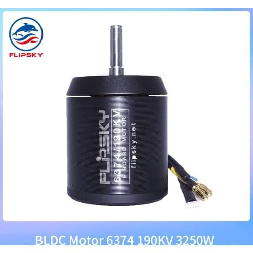 Electric Skateboard Sensored Motor BLDC Belt Motor 6374 190KV 3250W for E-scooter FlipskySkateboard Replacement Accessory