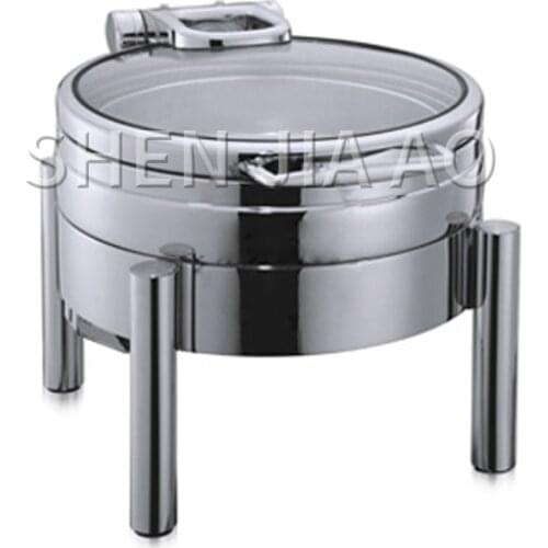 4L glass lid sauce stove Round soup stove Soup sauce sauce container Round glass cover (for induction cooker) meal stove 1PC