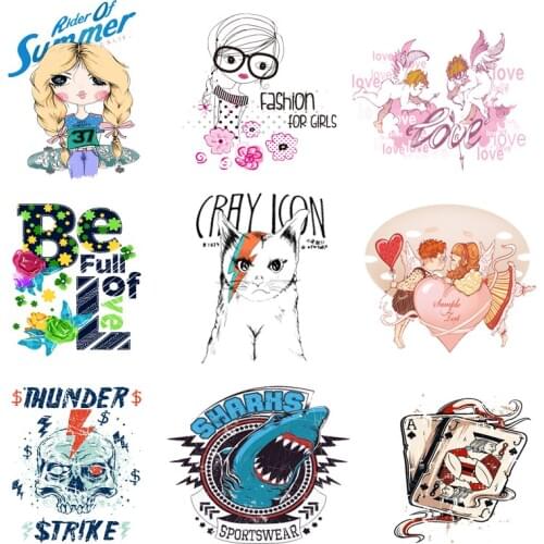 Iron-on Transfers for Clothing Patches for Clothes Stickers Diy Fashion Applique Stripe Flex Fusible Transfer Vinyl Adhesive A