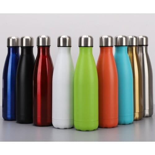500/750ML Thermos Bottle For Water Bottles Double-Wall Insulated Vacuum Flask Stainless Steel Gym Cup Outdoor Sports Drinkware
