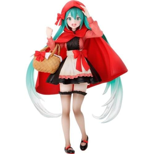 Vocaloid Hatsune Little Red Riding Hood Japan Anime Figure Collectible Model Anime Toys Gift Pvc Model Cartoon Toys Hatsune Doll
