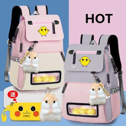 Waterproof Children School Bags for Girls USB School Backpacks With squirrel Kids Printing Schoolbag Kids Satchel Teens mochila