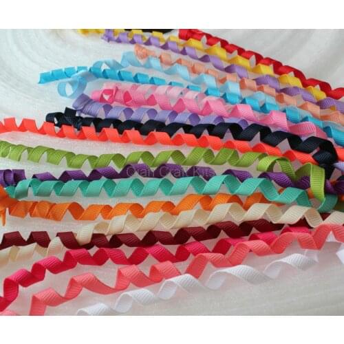 200yards Curly Korker Ponytail curled Grosgrain Ribbon, mix colors, Ready to Ship, Corkscrew Ribbon display